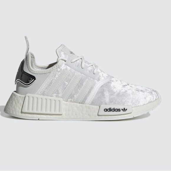 NEW! Adidas Women's NMD_R1 Crystal White Silver Metallic Running Shoes Size 8 - Picture 9 of 9